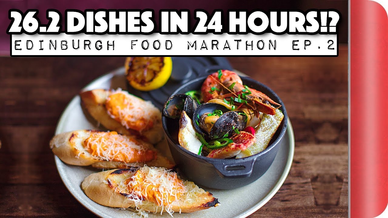 FOOD MARATHON CHALLENGE | Can we eat 26.2 Dishes in 24 Hours