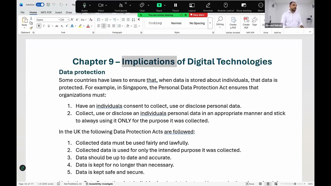 Lesson 48 - Theory – Chapter 9 - Edexcel IGCSE ICT (Preparing for 2026 Exams)