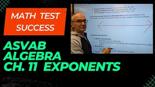 ASVAB Algebra Math Test Success Chapter 11 Exponents