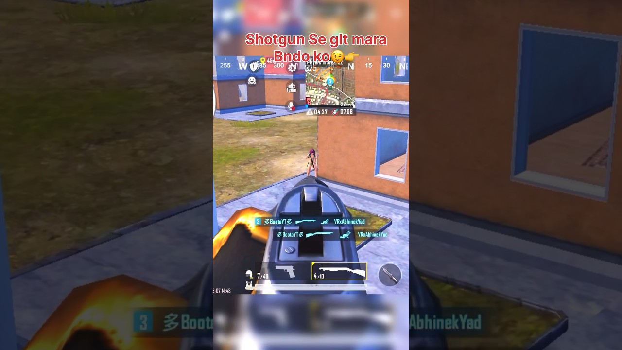 1Vs4 Clutch with shotgun😈 
