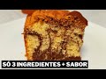 BOLO PÃO DE LÓ FOFINHO | Só 3 Ingredientes + Sabor | Da Terra