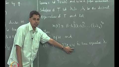 Mod-08 Lec-30 Invariant Subspaces