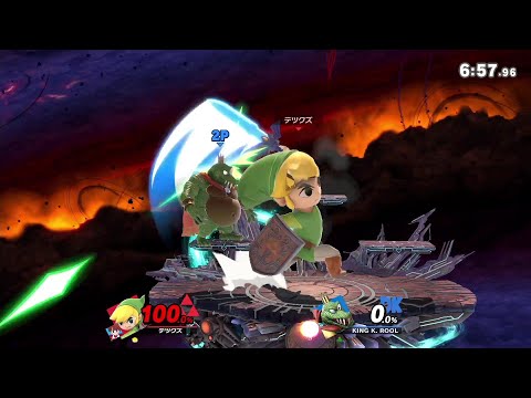 超巨大化すると同じ技を連打しているだけで相手は○んでしまいます【スマブラSP】
