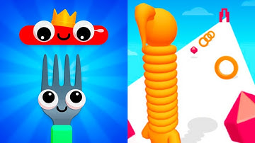 Fork N Sausage | Long Neck Run – Dual Gameplay Mobile Walkthrough (Android/iOS)