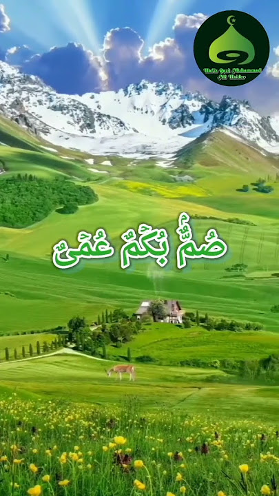 Islamic Short || Summun Bukmun Umyun Fahum Laa Yarji'uun #allah #allahﷻ #muhammadﷺ #$ #shorts