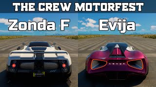 The Crew Motorfest - Pagani Zonda F vs Lotus Evija Pure Edition - Drag Race
