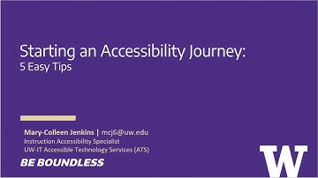 Starting an Accessibility Journey: 5 Easy Tips