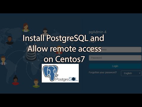 install postgres12 and allow remote access on centos7