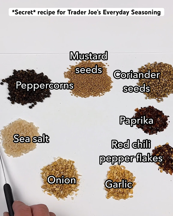 *Secret* Trader Joe’s Everyday Seasoning recipe YouTube