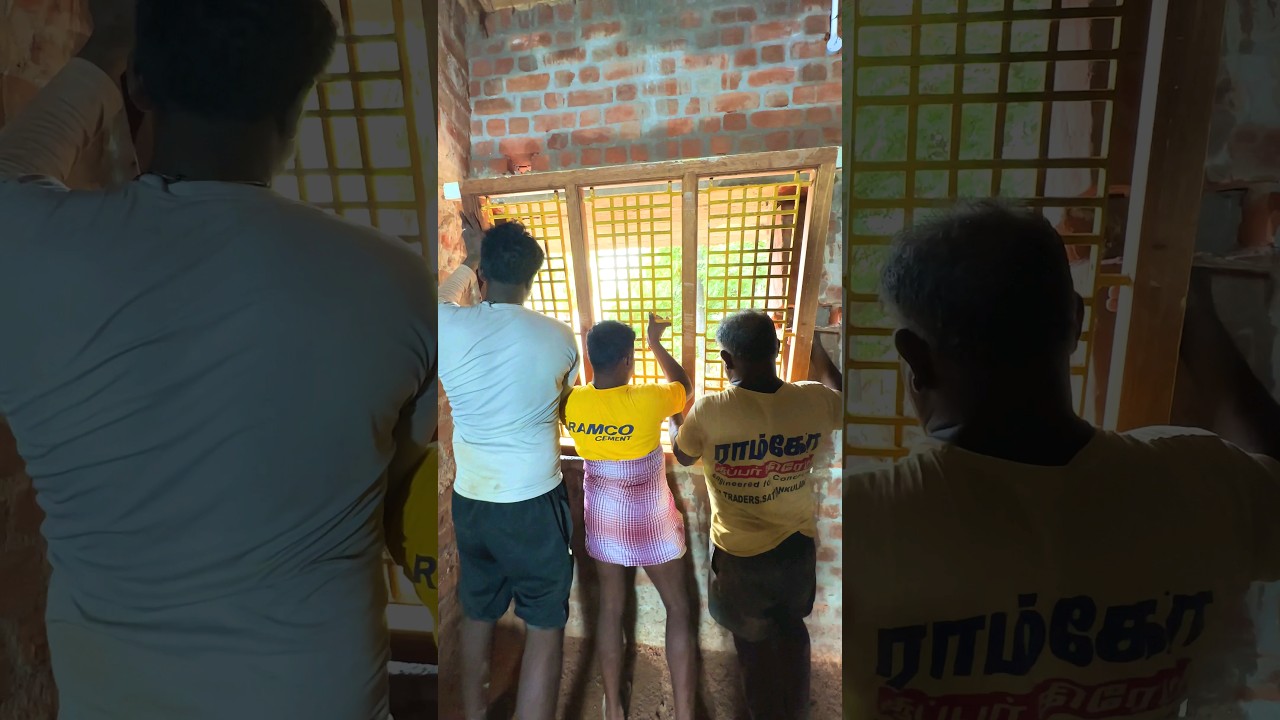 Excellent! Techniques of Teak Wood Window frame installation