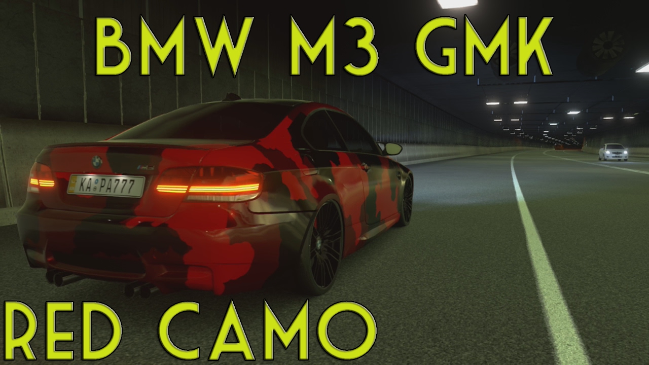 BMW M3 RED CAMO GMK 1200 HP SUPERCHARGED