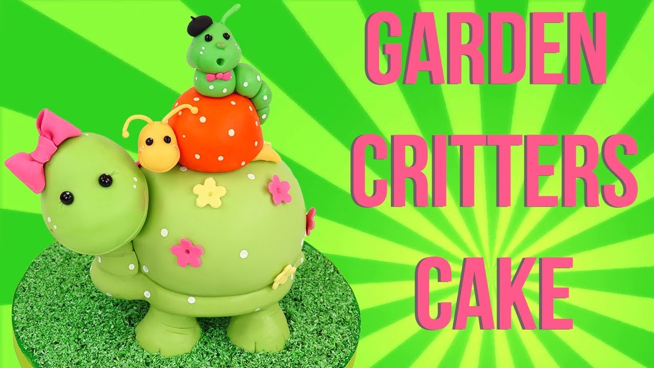 STACKED GARDEN CRITTERS, TURTLE, SNAIL & WORM, CAKE TUTORIAL - INCLUDING STRUCTURE!