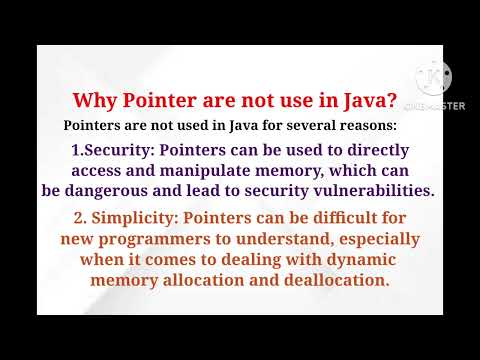 Why Pointer Are Not Use In Java..?|Java Pointer||Pointer