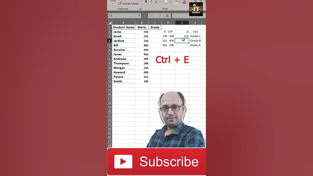 how-to-find-grade-without-if-function-in-ms-excel-shorts-youtube