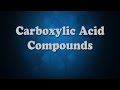 Carboxylic Acids and Ethanoic Acid Quiz