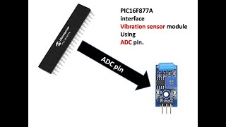 PIC16F877a/PIC16F****/PIC18F**** interface Vibration sensor module using ADC Pin. Mini Project.