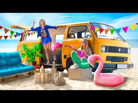 Video Cách Để Sống Trên Xe Ô Tô Thử Thách 24 Giờ Sống Trên Ô... - youtube