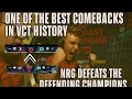 Best comeback in VCT history of valorant | NRG vs EDG insane clutch and comeback #vct2025 #nrg  