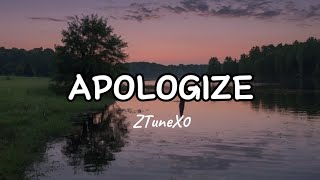 APOLOGIZE - ZTuneX0 (Original lyrics)