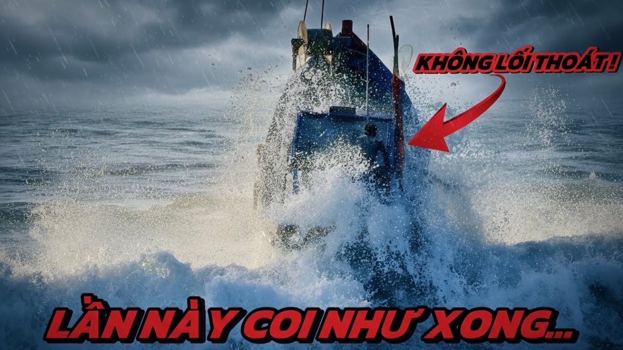 Sóng Dữ Muốn Nuốt Ghe! Ngư Dân Không Lối Thoát. May Kỳ Tích Xảy Ra!