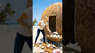 Turning a Giant Coconut Into a Tiny House 🌴🥥
