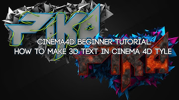 Cinema4D Beginner Tutorial: How To Make 3D Text In Cinema 4D
