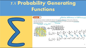 7.1 Probability Generating Functions (FS1 - Chapter 7: PGF