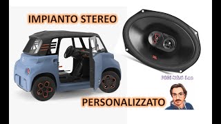 Autoradio Citroen AMi - Realizzazione impianto Stereo e telecamera