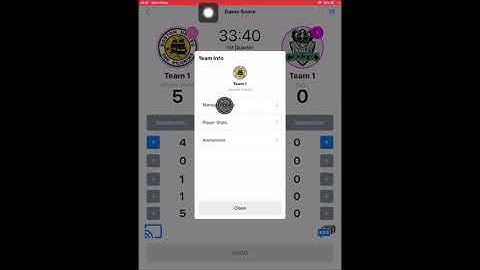 QS HOCKEY PRO APP - How to show player stats on the scoreboard