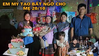 Em Mỷ Bí Mật Tổ Chức 20/10 Cho Mẹ, Lần Đầu Tiên Mẹ Được Thổi Bánh Sinh Nhật Ở Tuổi 40 | Em Mỷ TV