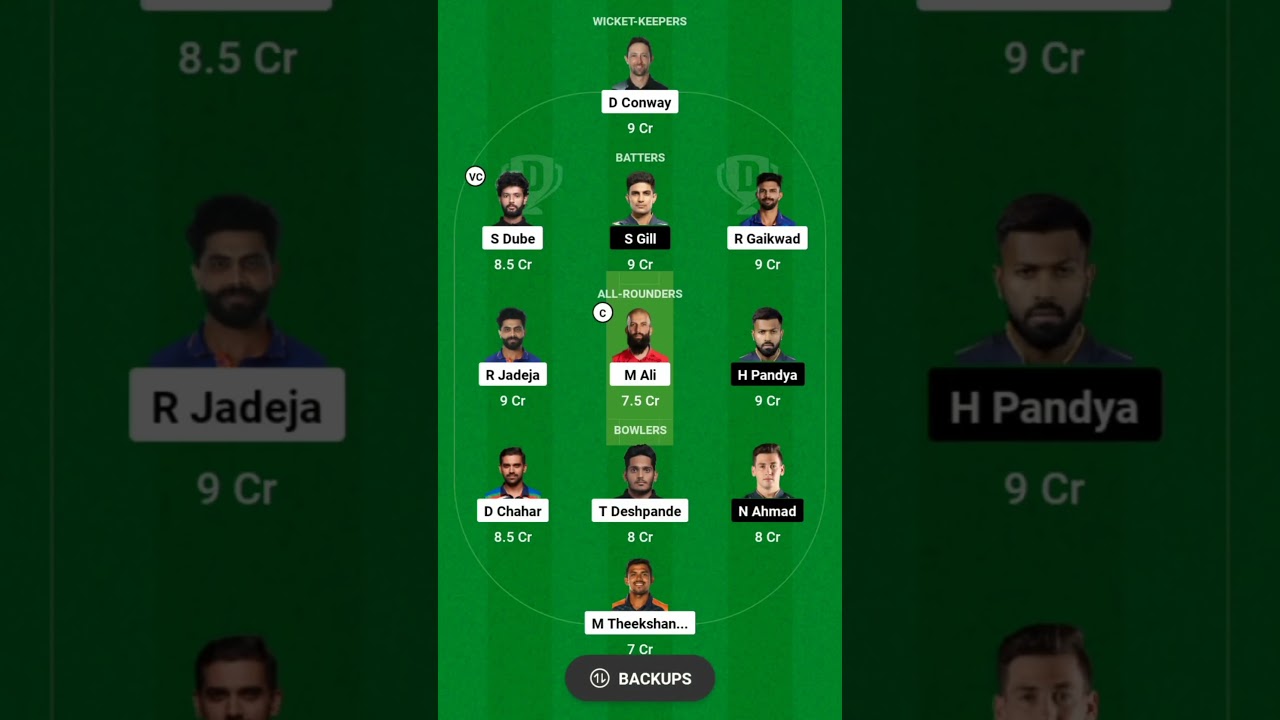 CSK VS GT IPL FINAL MATCH DREAM 11 PREDICTION SL &GL TEAM 