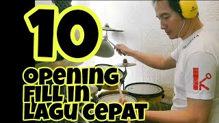 10 FILL IN LAGU CEPAT #drummer #belajardrum #drum #drumlesson #gospelchop #drummergereja #drumsolo