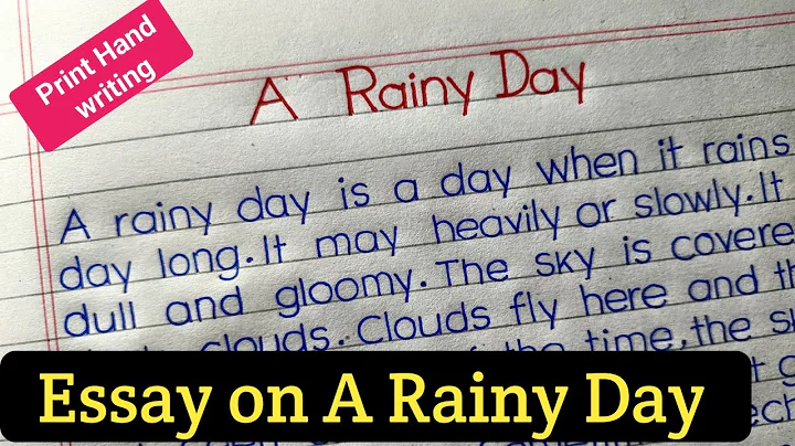 Essay on a rainy day || a rainy day essay || a rainy day paragraph || - DayDayNews