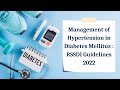 Rssdi releases guidelines for management of hypertension in diabetes mellitus 2022