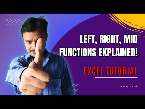 How to Use LEFT, RIGHT, MID Functions in Excel | Complete Guide - YouTube