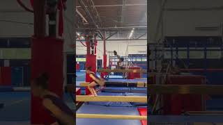 Balance Beam- Amanda B & Savannah Back Tuck. June 2022
