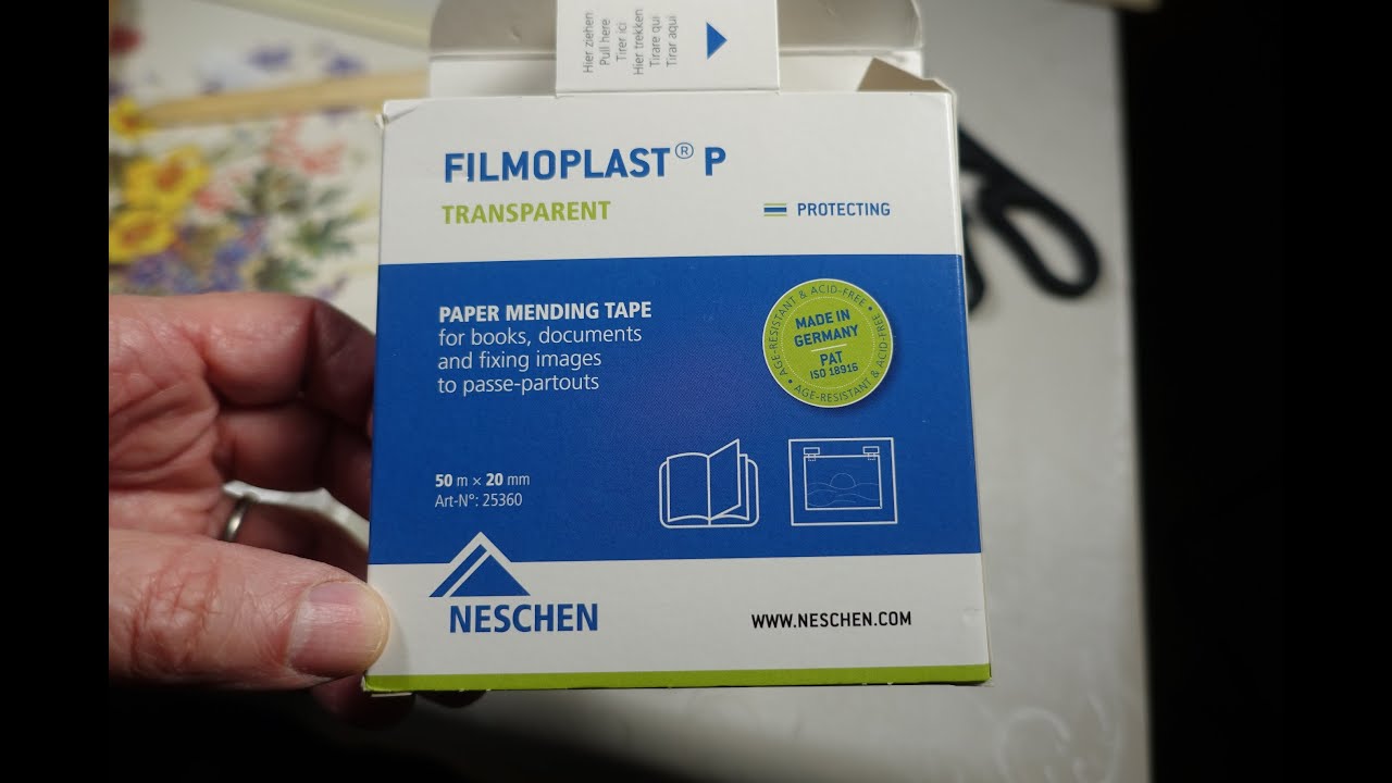 Page Mending Tape - filmoplast P Archival Mending Tape