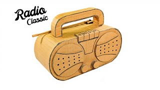 How To Make Radio With Cardboard Homemade Cardboard Radio Diy