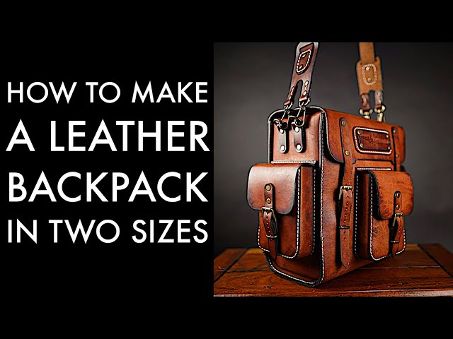 diy faux leather backpack POPSEWING Top Grain Black Kit black PU leather bag materials WADORN DIY Leather Backpack Satchel
