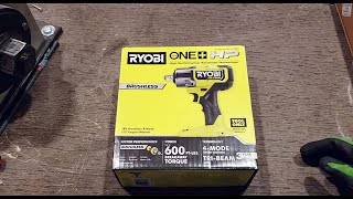 Ryobi P262 Impact Wrench Unboxing
