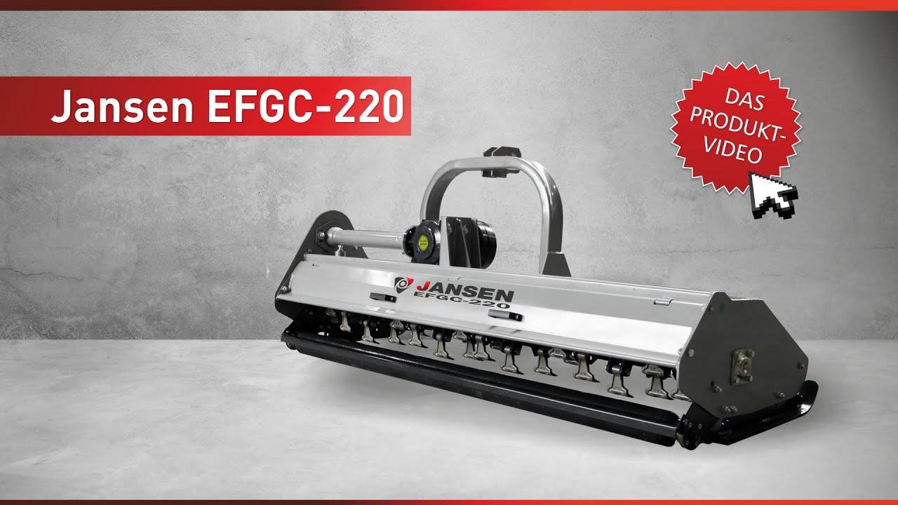 Schlegelmulcher Jansen EFGC-220 cm, Schlegelmähwerk, Mulcher, Mähwerk