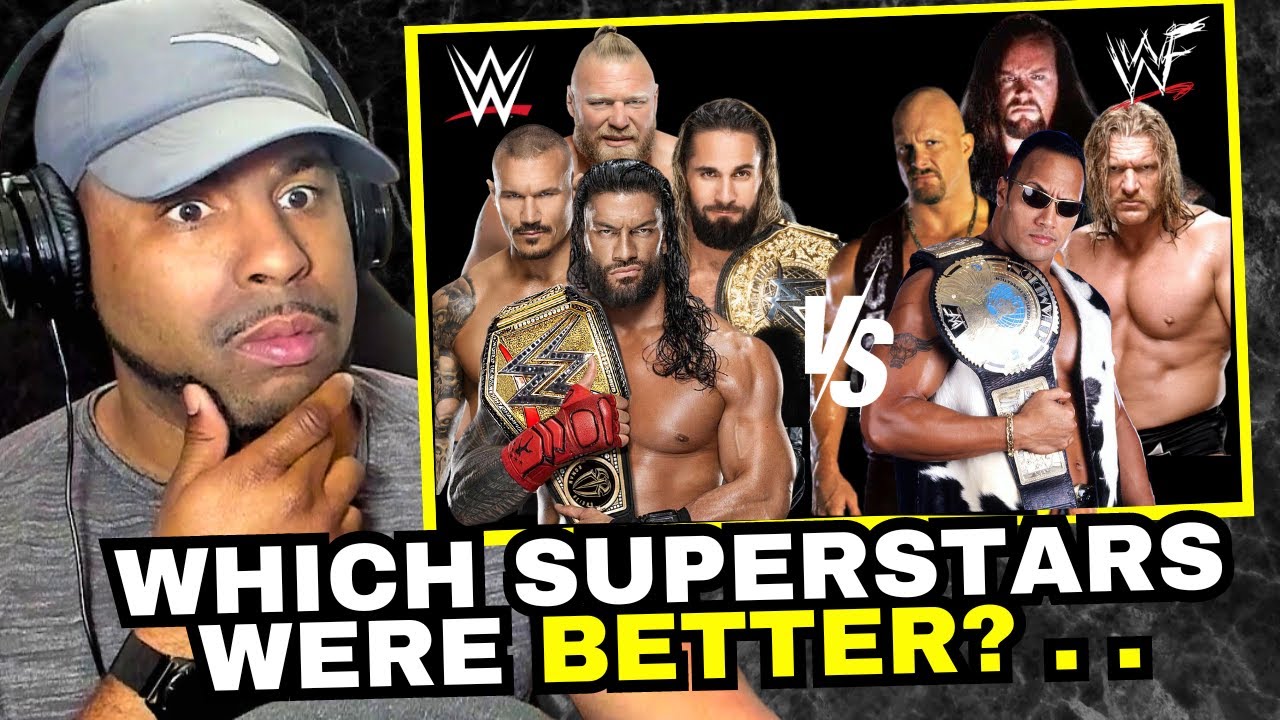 WWF Attitude Era Vs Current Era Superstars REACTION YouTube Wwf attitude era vs current era superstars reaction youtube
