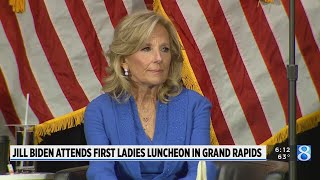 Jill Biden attends First Ladies Luncheon in Grand Rapids