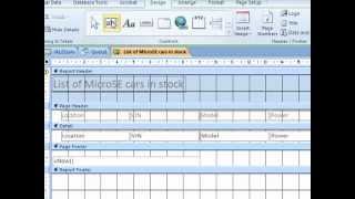 Create a query and report in Microsoft Access