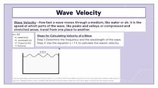 Physics Presentation Period 3 On Resonace, Doppler Effect, and Wave Velocity