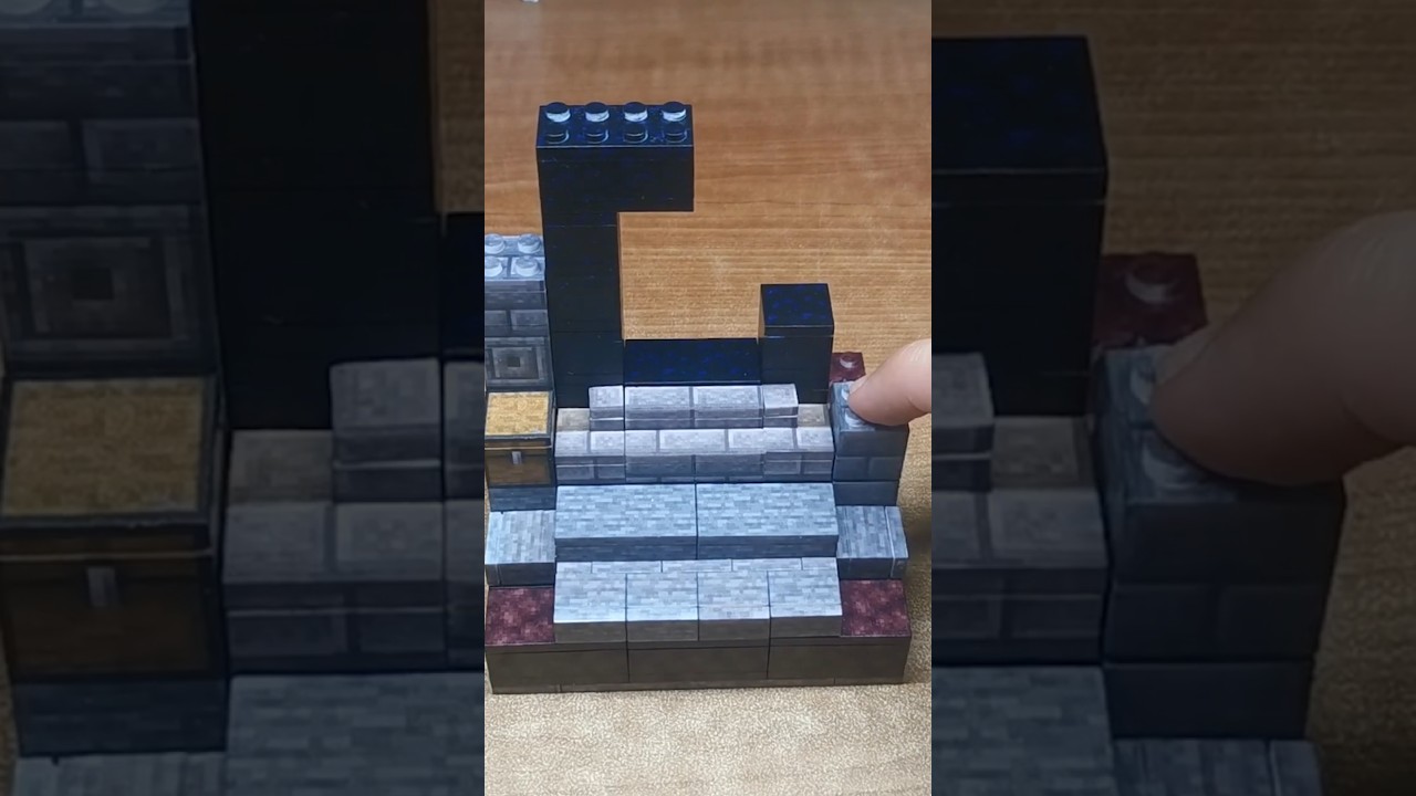 REALISTIC Minecraft Lego ruined portal 