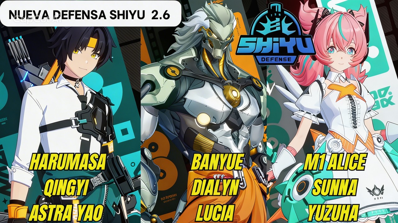 NUEVA Shiyu Defense / Harumasa Qingyi x Banyue Dialyn x Alice Sunna/ Zenless Zone Zero 2.6