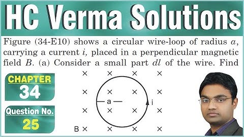 Figure (34-E10) shows a circular wire-loop of radius a, carrying a current i, placed in