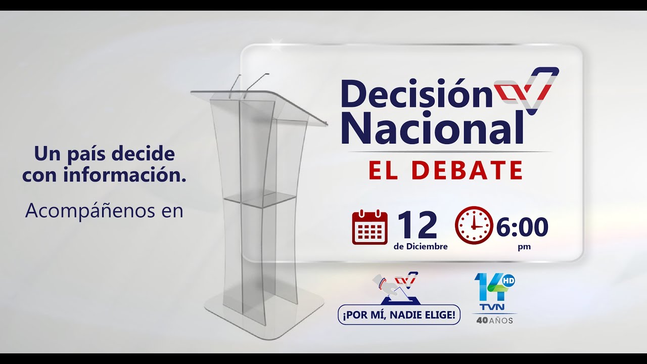 Debate presidencial Costa Rica 2026 || Decisión Nacional: El Debate
