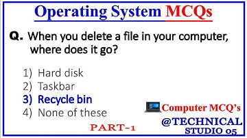 Operating Systems MCQ Part - 1 | computer fundamental mcq questions with answers
